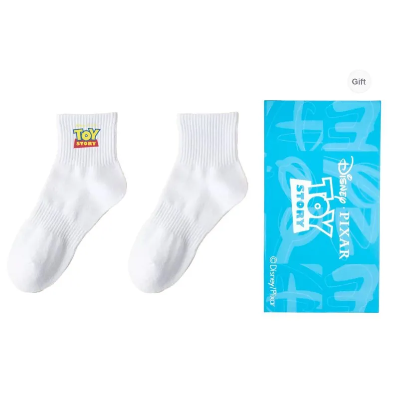 Disney Mid Calf Socks Unisex Box 4 Pack-9