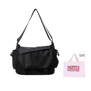 Worm's Home Oxford Shoulder Bag Regular Unisex Black
