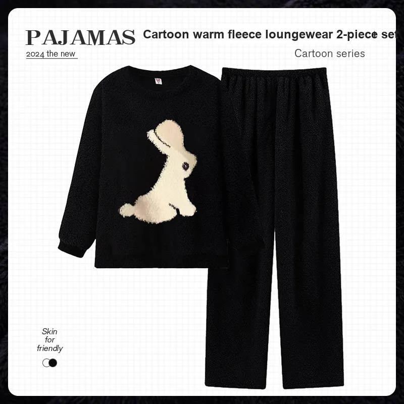 O'MESIK Pajama Set Women's Black-1