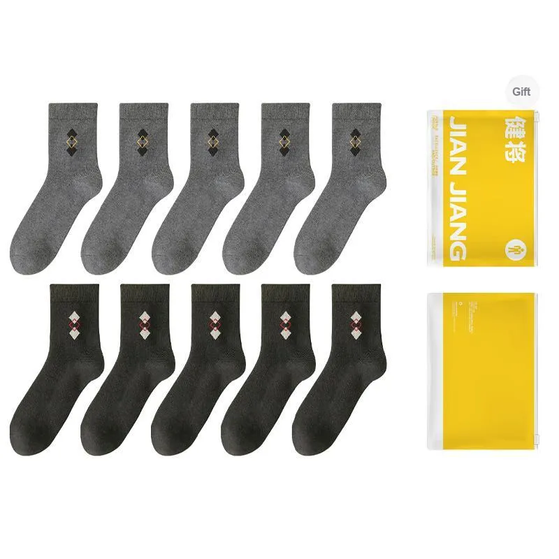 Master Mid Calf Socks Men's Shopping Bag Combo Set-22