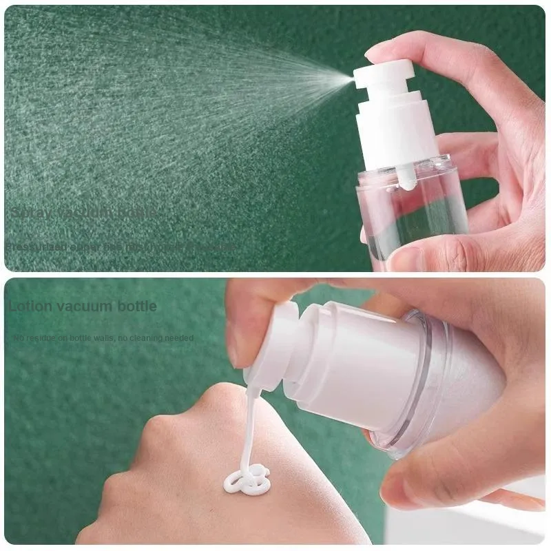 Love Of Wormwood Push Button Travel Vacuum Dosing Bottle Transparent Convenience-2