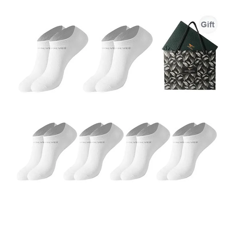 SEPTWOLVES Ankle Socks Summer Model Men's 6 Pairs Gift Box Sets+Shopping Bag-26
