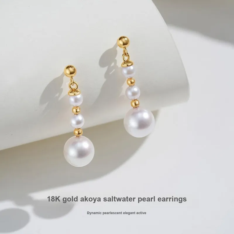 ME LUXE Saltwater Pearl Earrings Women's-1