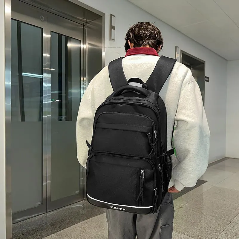 GOBLIN SHARKS 1759 Nylon Backpack Regular Unisex White/Black/Gray/Red-8