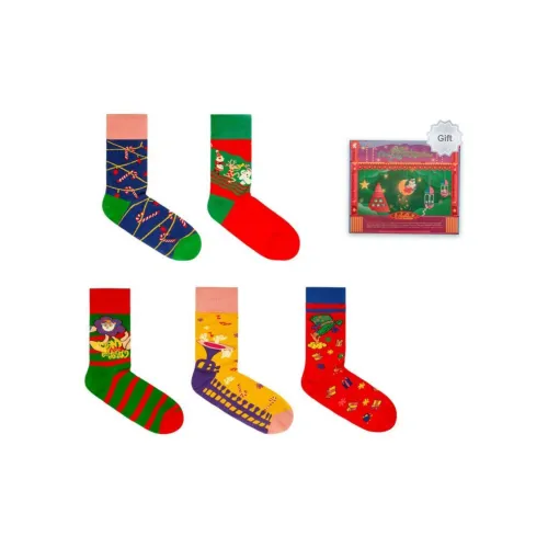 ISKU Mid-Calf Socks Unisex 5 Pack