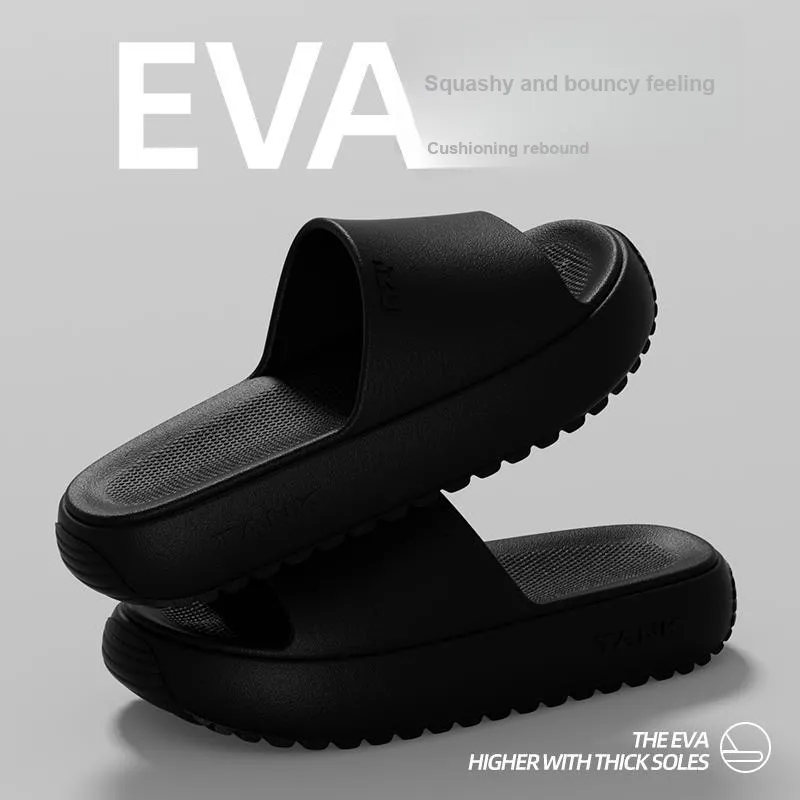 Warm Edge Platform Slippers Summer Home Indoor Minimalist Style Slippers For Students And Dormitory Use-7
