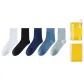 [5 Pack]White+Black+Sapphire Blue+Gray Blue+Light Gray Blue