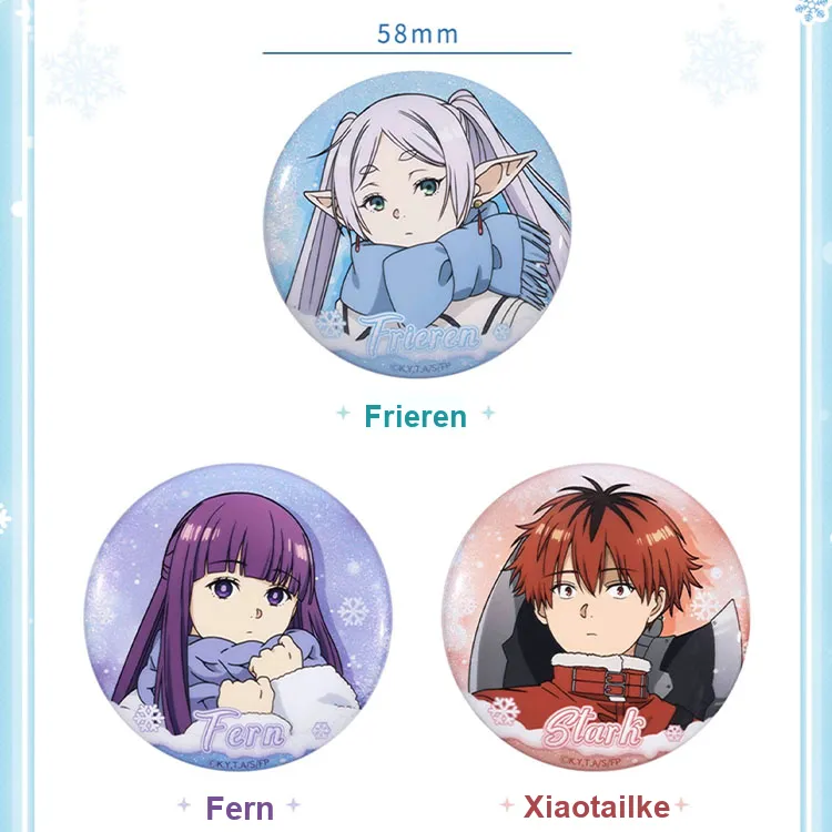 BOOM COMIC Frieren  Beyond Journey's End Winter Day Collection Badge Fierenthorak Badges-2