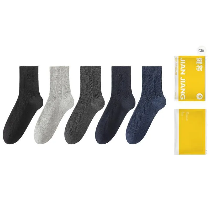 Master Mid Calf Socks Men's Shopping Bag Combo Set-5
