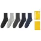 [5 Pack]Black+Gray+Dark Gray+Navy Blue+Royal Blue