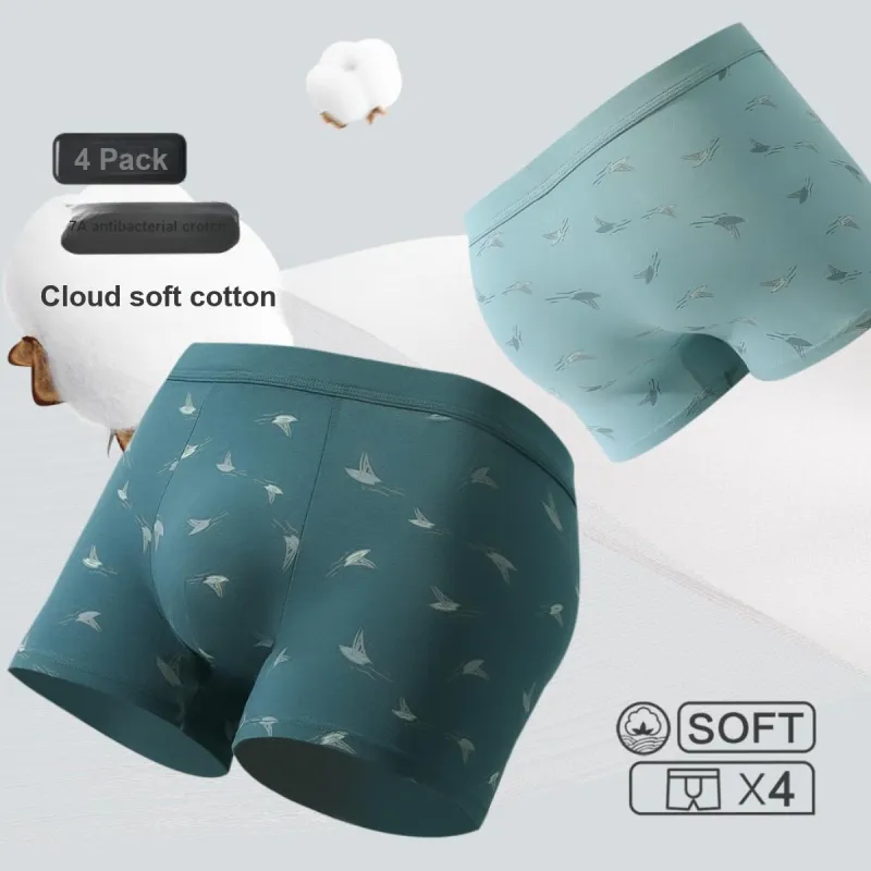 Red Bean Underpants Men's 4 Pack-5