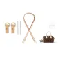 [Two-Piece Set Vegetable Tanned Leather]Abrasion-Resistant Buckle+1.5cm Two-Section Shoulder Strap 100-120cm-Includes Protective Ring