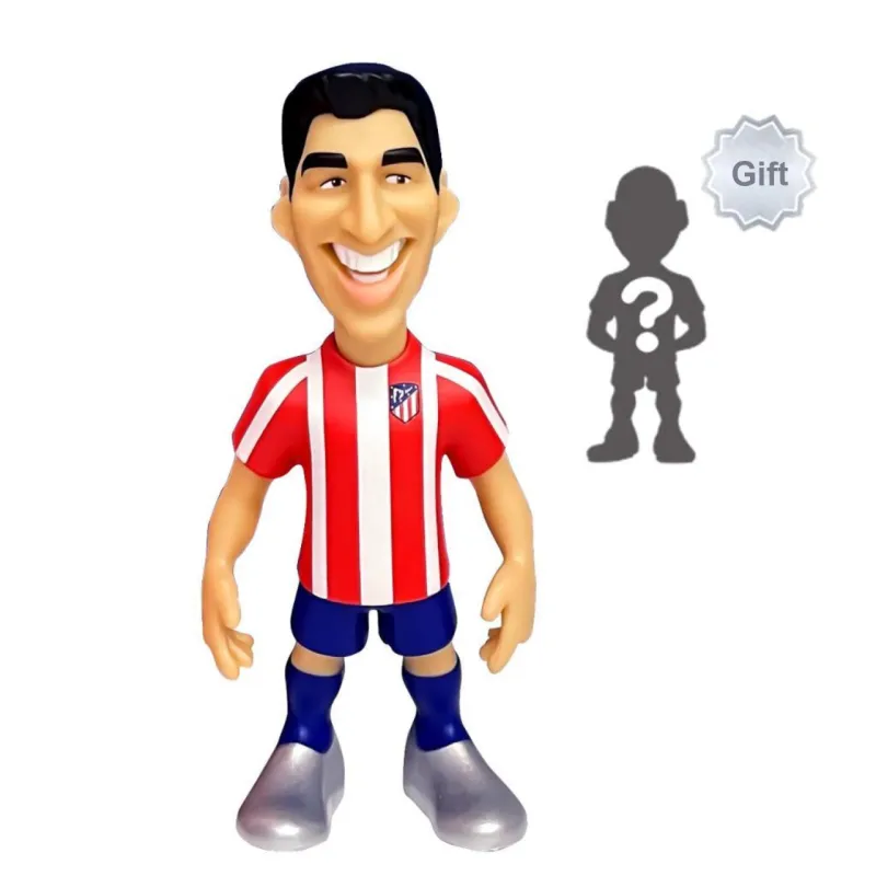 MINIX COLLECTIBLES Athletico Madrid Minix Soccer Player Doll Suarez 12cm Chibi Figures-4