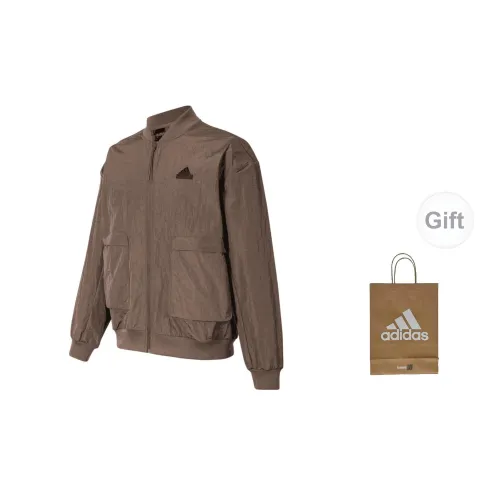 Adidas Jackets Unisex Brown With Gift Bag