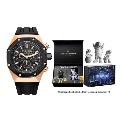 FEIKE Серия Wind Chasing Кварцевый механизм Часы Мужские Черный циферблат FK052