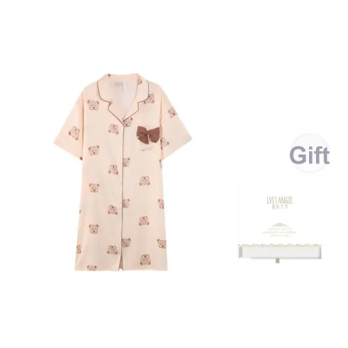 XIA.WA.ZHI.XIU Ночная сорочка Женская Набор в подарочной коробке Белый