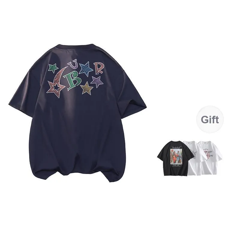 BRUMAIRE T Shirt Unisex Black Comes With Random Print Short Sleeved Shirt-6