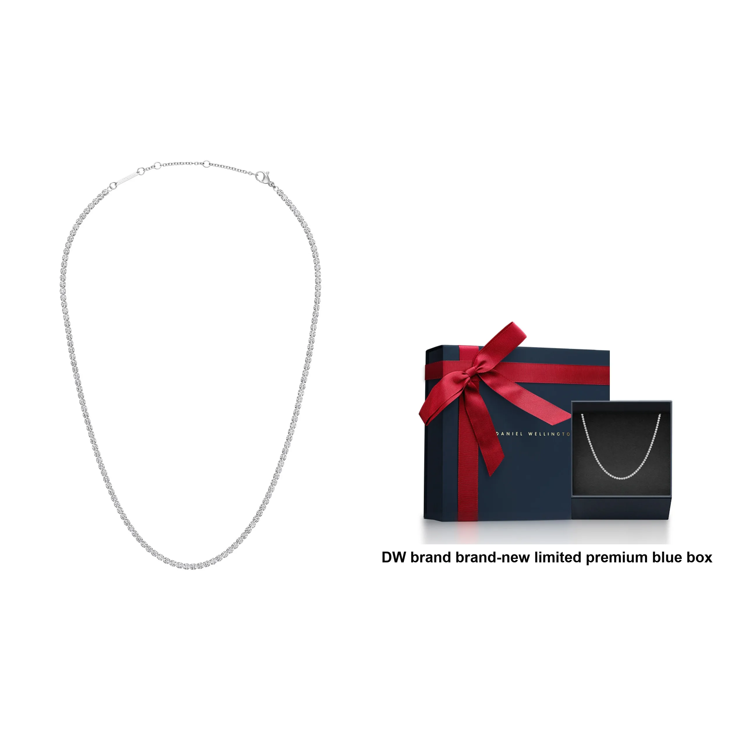 Daniel Wellington Alloy Starlight Tennis Necklace Unisex