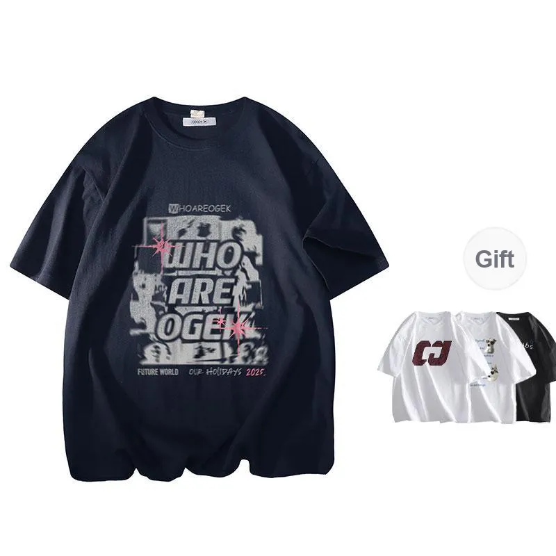 OGEK T Shirt Unisex White Comes With Random Print Top-8