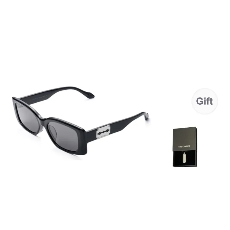 THE OWNER Plate Frame Rectangular Sunglasses Unisex-0