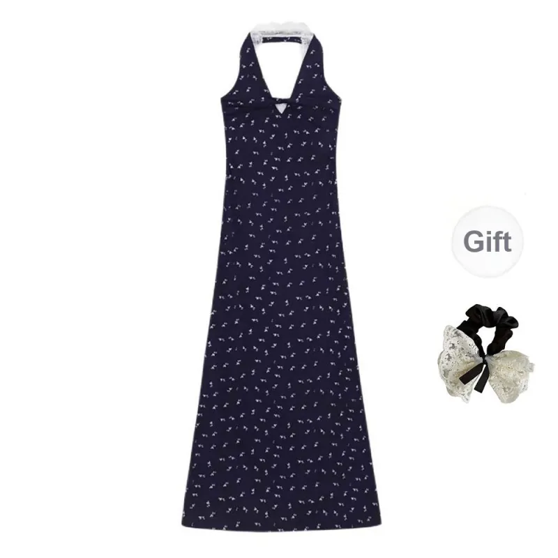 PAVEA Dress Women's Blue+Hair Tie Comes With-0