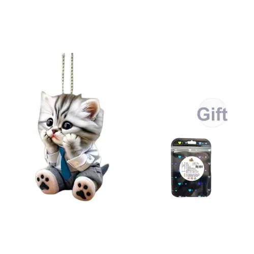 Handsome Super Cute 3D Котенок Кошка Подвеска Автомобиль Внутренняя Отделка Автомобиль Подвесной Украшение Украшение Игрушки