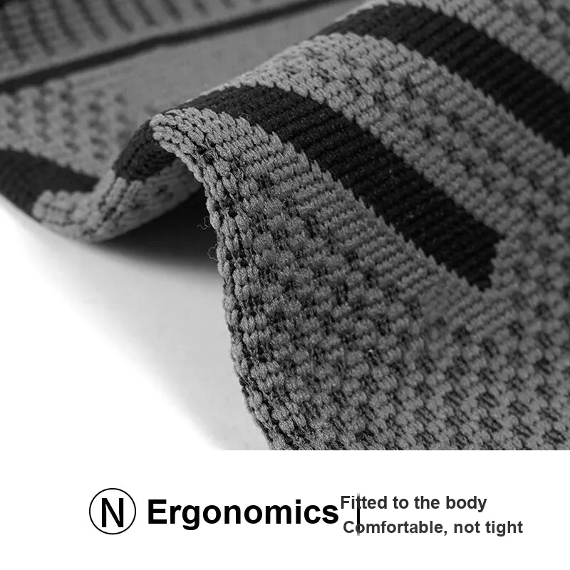 NAILEKESI Wristbands Breathable Warm Premium Gray Spandex Nylon Professional Protective-3