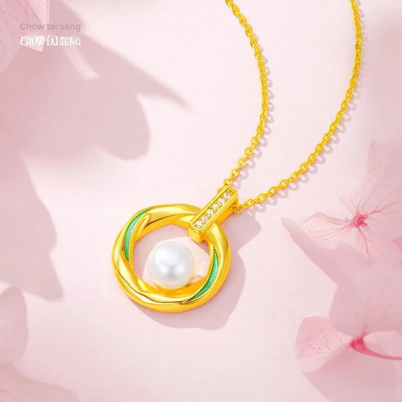 CHOW TAI SENG S925 Silver Necklaces Women's-5