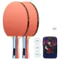 [Professional H Grade]Long Handle Shakehand Grip*2+Original Thickened Racket Bag+3 Pcs Competition Exclusive Balls