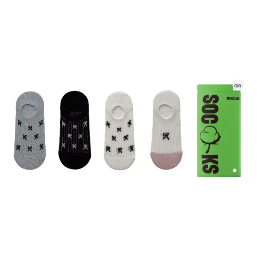 Maycaur Смешанный цвет, 4 шт, Женские носки No Show