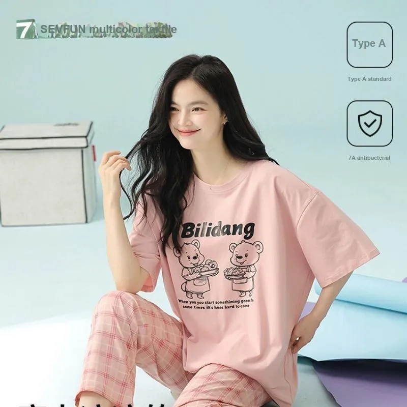 7 SEVFUN Pajama Set Women's Cherry Blossom Pink-1