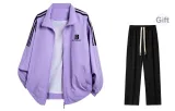 Purple (Comes with Straight Fit Casual Pants)