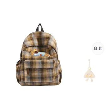 KAMLUI Fabric Backpack Regular Unisex Brown/Blue