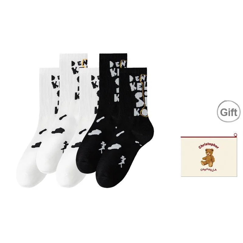 Caramella Mid-Calf Socks Men's Shopping Bag Combo Set-10