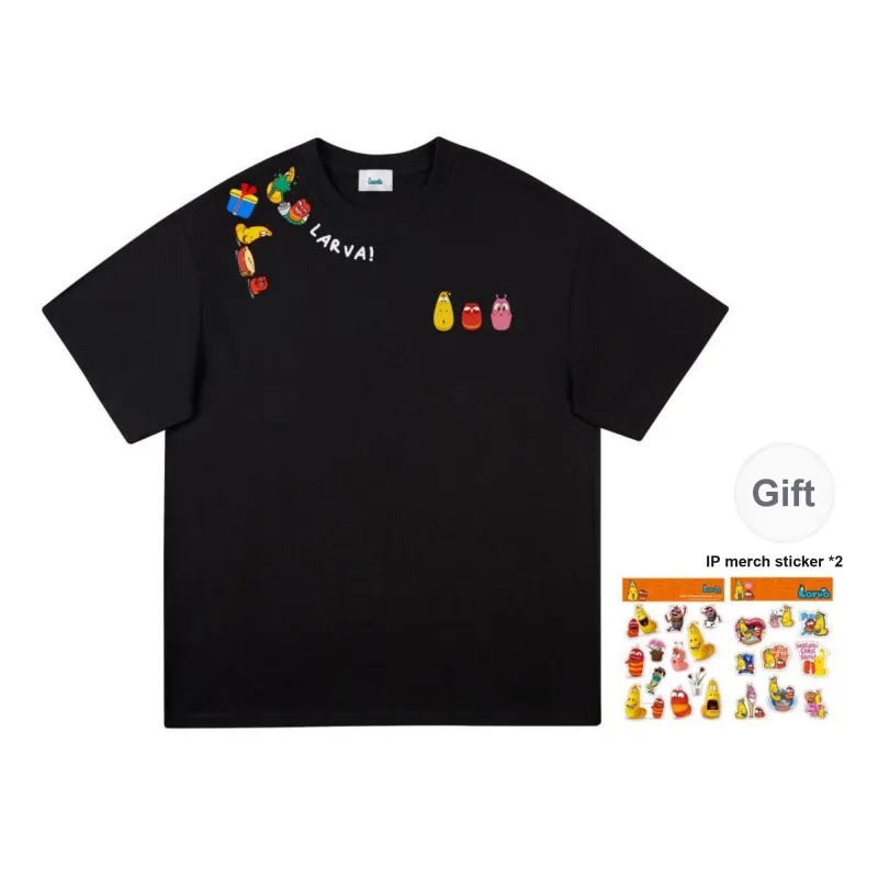 COMIC LARVA T Shirts Unisex-5