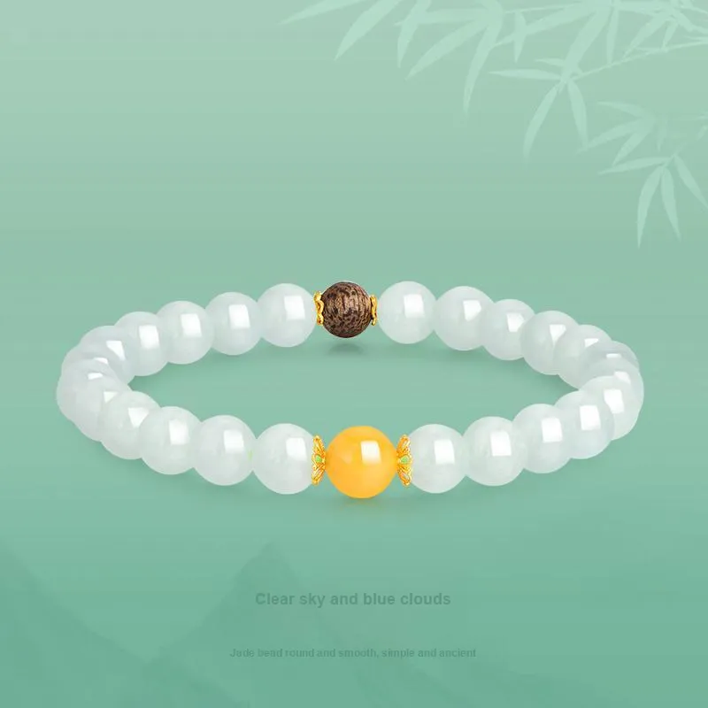 JINLIUFUJIXIANG Ice Glutinous Bracelets Unisex-2