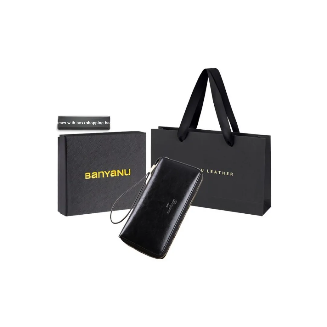 Banyanu Cow Leather Wallet Regular Women's
