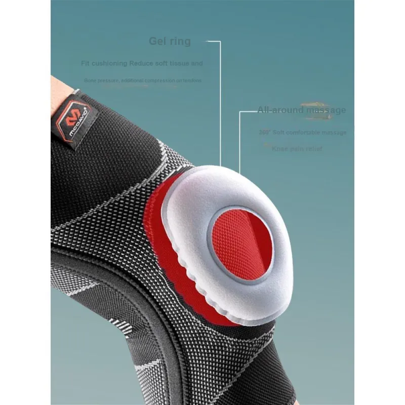 McDavid 5116R Thin Running Mountaineering Hiking Tennis Badminton Unisex Nylon Elastane Knee Pads-4