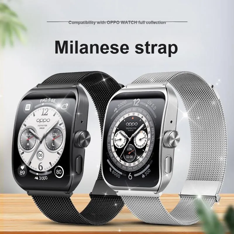 FZRT OPPO Compatibility Watch Band Metal-1