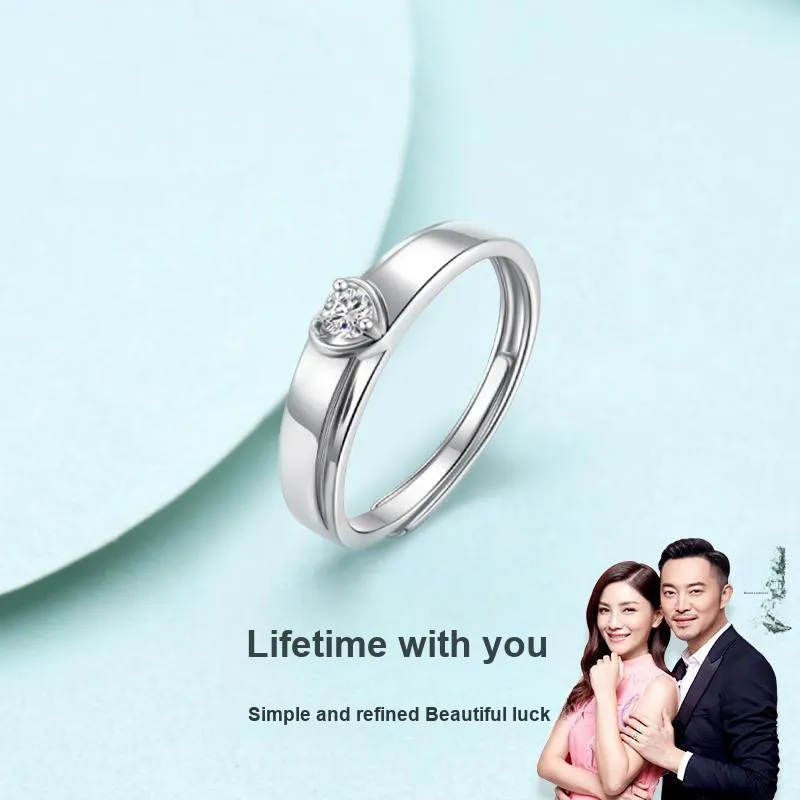 JINLIUFUJIXIANG Moissanite Collection S925 Silver Rings Unisex-2
