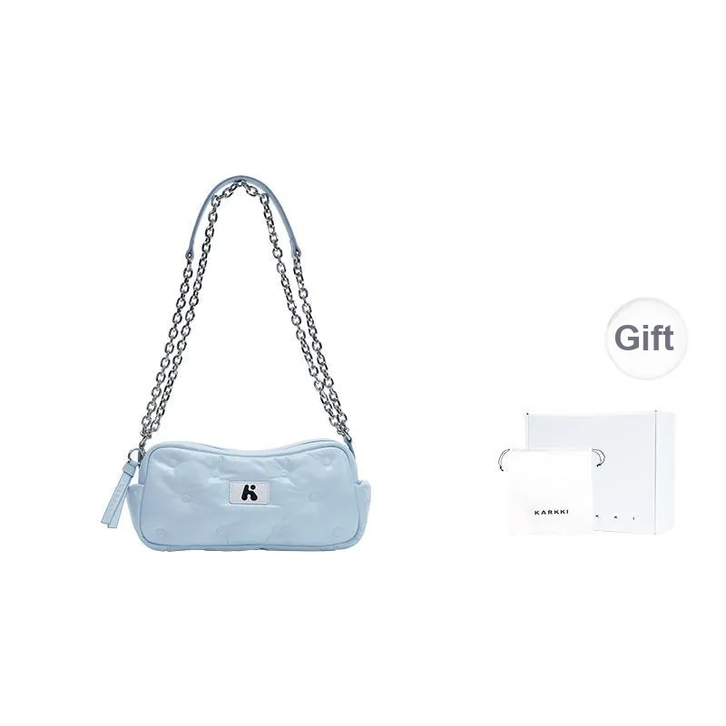 Karkki Top Grain Cow Leather Shoulder Bag Small Size Women's Multicolor-13