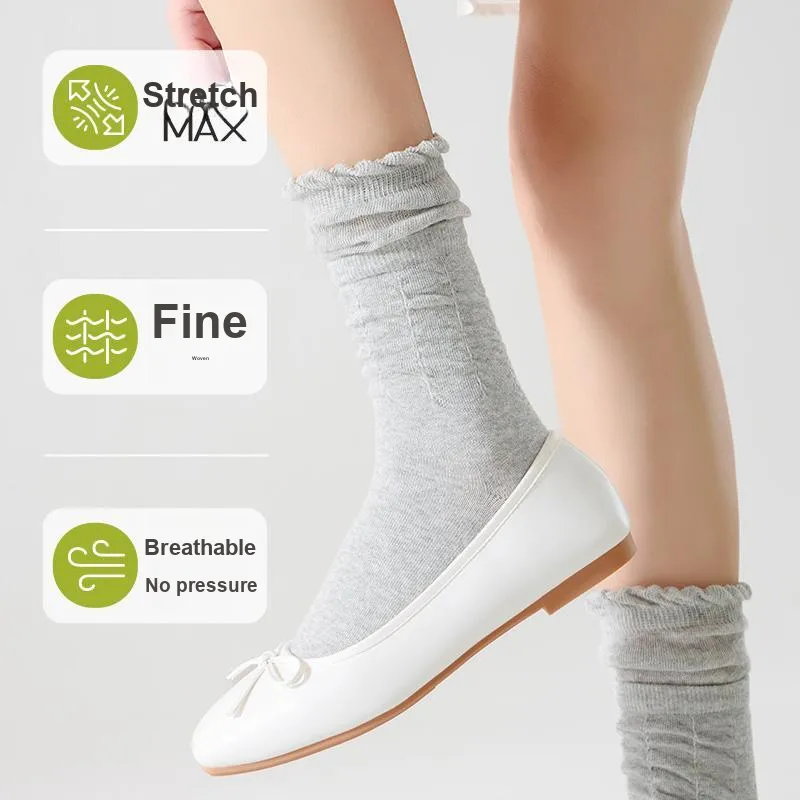 Top Melon Mid Calf Socks Women's Combo Set-8