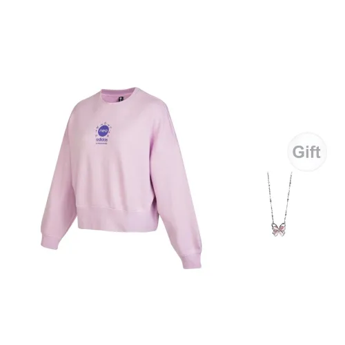 Adidas Neo Sweatshirts Women's Light Purple With Free Necklace