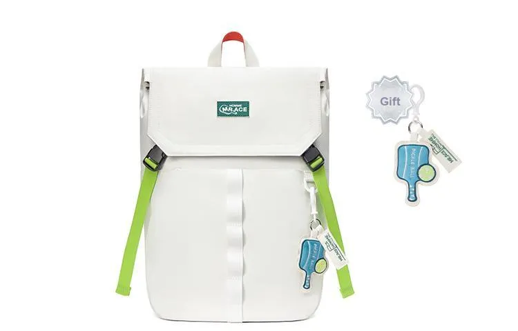 MR.ACE HOMME Polyester Backpack Laptop Backpack Regular Unisex Eco Friendly White/Eco Friendly Black