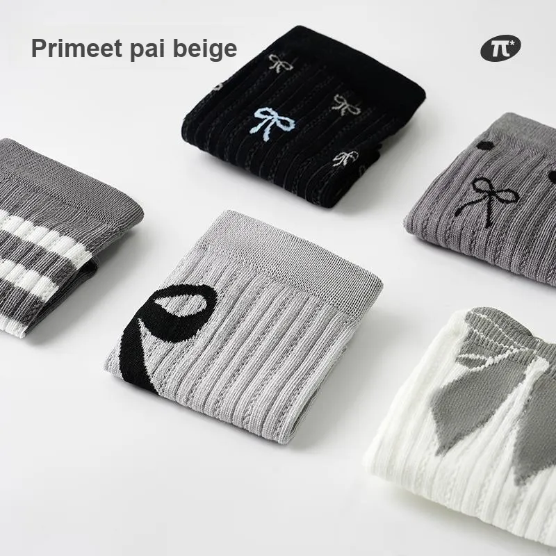 Primeet Mid Calf Socks Women's 5 Pack-2