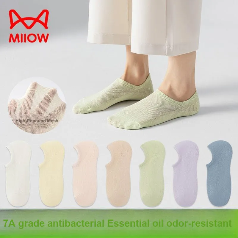 MIIOW No Show Socks Women's 5 Pack-19