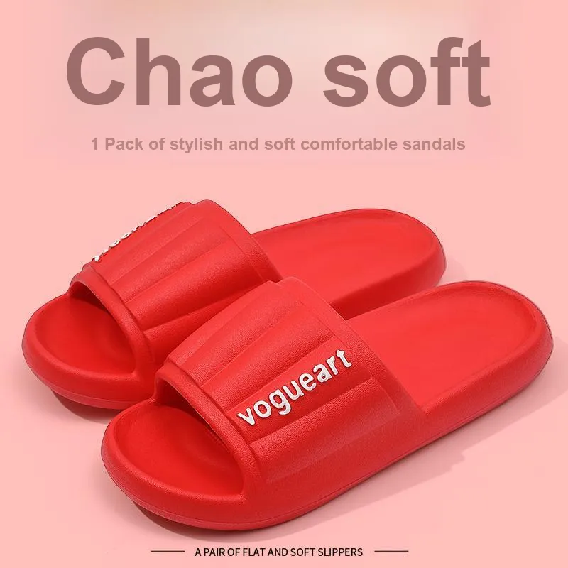 Foot Recreation Home Practical Summer Slip Resistant Quiet Bathroom Bathing Soft Sole Slippers-6