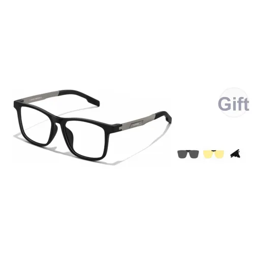 CAPONI TR Памятный пластик Алюминий Магний Сплав Резина Квадратные Солнцезащитные очки Унисекс