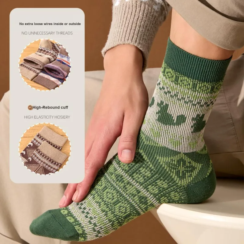 ZEROIN Mid Calf Socks Men's 4 Pack-7