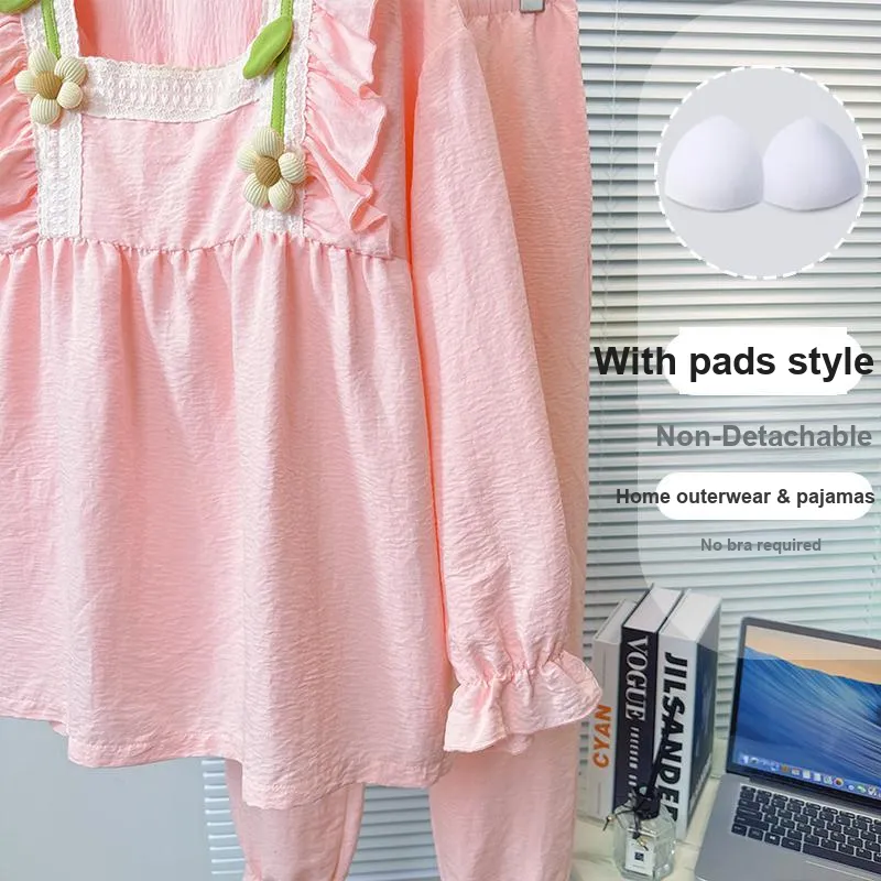 Sleeping Beauty Pajama Set Women's Pink-4